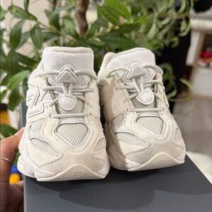 New Balance Kids' Cream Sneakers